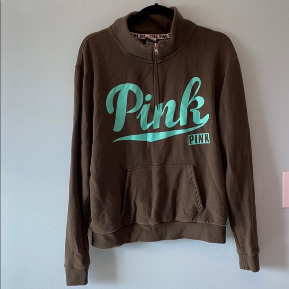 PINK quarter zip hoodie - Picture 1 of 2